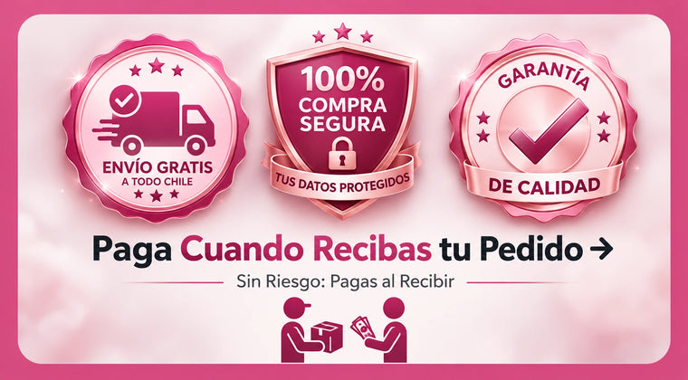 Envío a todo Chile, compra segura, garantía de calidad y pago contra entrega